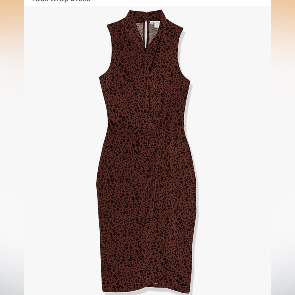 NWT Amazon Essentials Women's Faux Wrap Dress